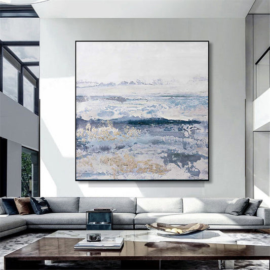 Modern Canvas Wall Art For Home Decoration Hand Painted Large Abstract Paintings Picture For Living,31inx31in,No Frame