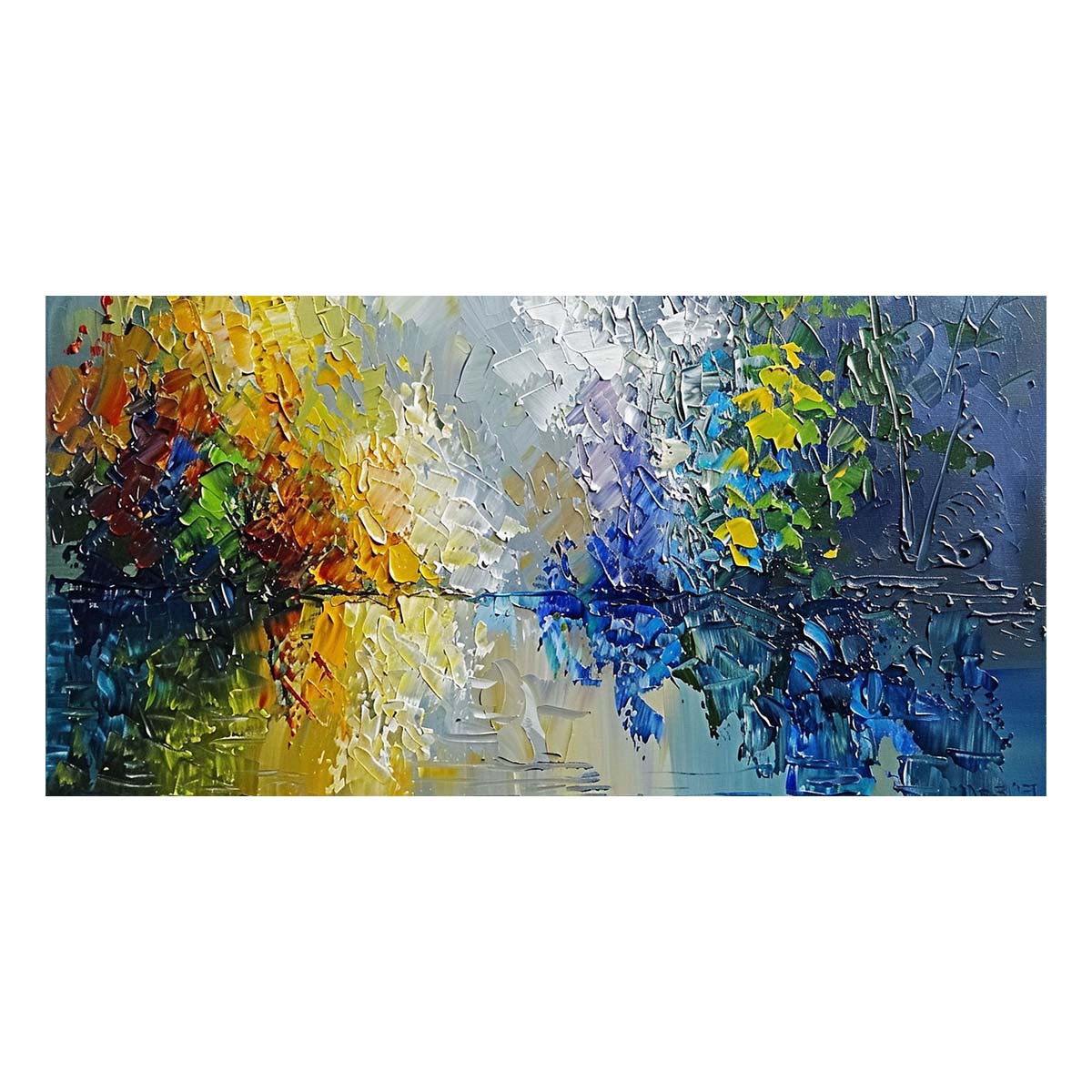 Original creation Landscape Hand painted Oil Painting Canvas Wall Art For Home Living Room Unframed/Rolled #033