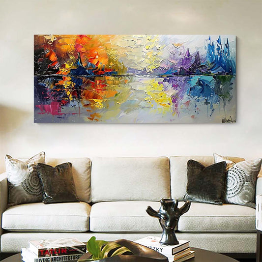 Original creation Landscape Hand painted Oil Painting Canvas Wall Art For Home Living Room Unframed/Rolled #051