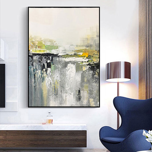 Abstract Wall Paintings  Hand Painted Art Landscape Oil Painting On Canvas Handmade Living Room Decoration,31inx47in,No Frame
