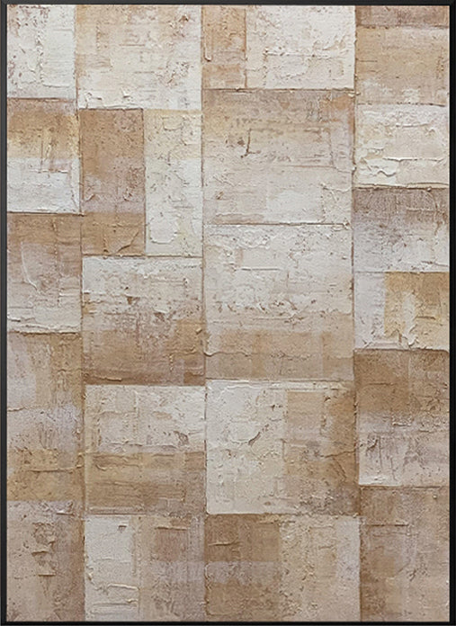 Texture Hand painted Knife Painting Frameless Art Canvas Picture Modern Abstract House Wall Decor Oil Painting,31inx47in,No Frame
