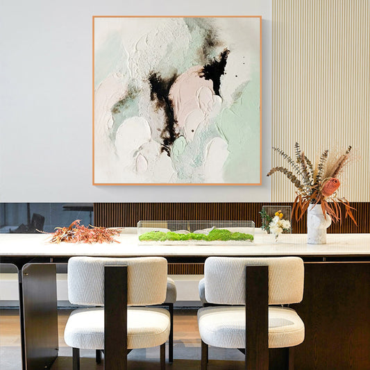 Abstract Oil Painting hand painted thick material sense color living room bedroom decoration painting abstract mural oil   (Unframed/Rolled)