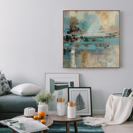 Pure hand-painted Oil Paintings Living Room Sofa Backdrop Decorative Painting Modern Minimalist Scandinavian Style Abstract Mura31in,No Frame