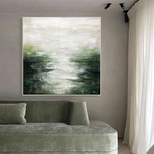 July Large Abstract Painting Decor Hand Painted Canvas Oil Painting Decorative Modern Paintings Wall Pictures For,31inx31in,No Frame