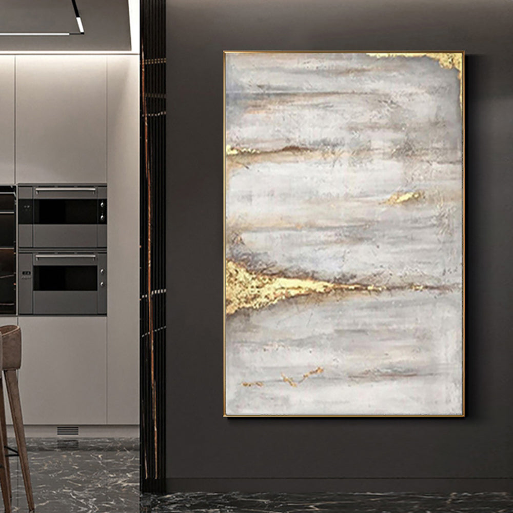 Hand Painted Abstract Oil Painting On Canvas Modern Abstract Wall Art Oil Painting Home Hotel For Living Room,31inx47in,No Frame