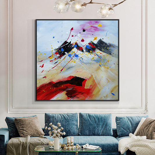 Abstract Texture Oil Painting On Canvas  Handpainted Modern Canvas Art Decorative Knife Paintings,31inx31in,No Frame