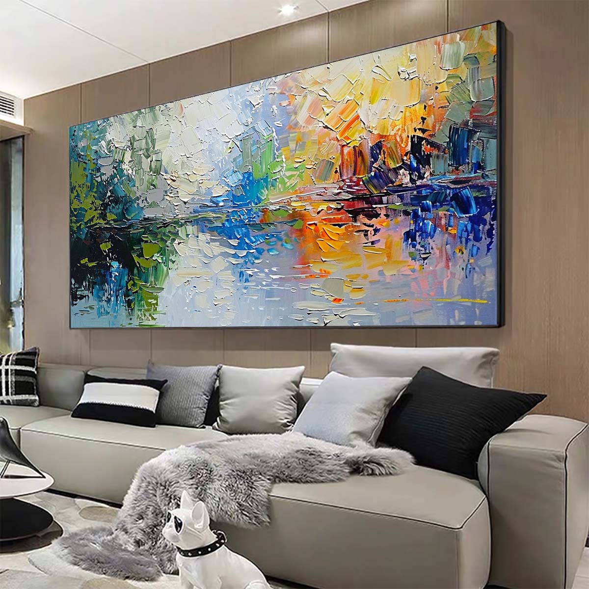 Original creation Landscape Hand painted Oil Painting Canvas Wall Art For Home Living Room Unframed/Rolled #048