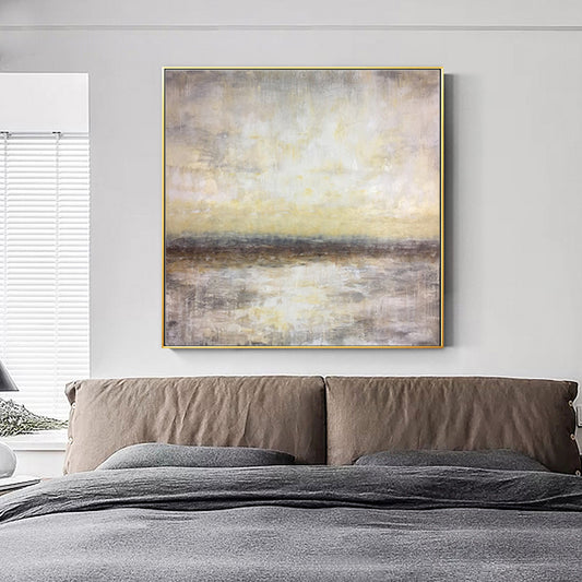 ModernMinimalistAbstractHandmadePaintingDesignerModelRoomHangingPaintingLivingRoomMuralEntranceDecorativePainting 31in,No Frame