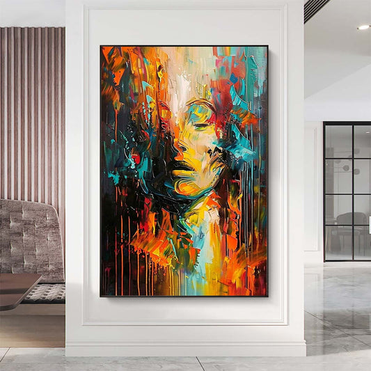 Original creation City Hand painted Oil Painting Canvas Wall Art For Home Living Room Unframed/Rolled #060