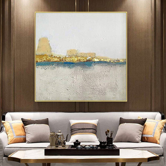 Handmade Painting Northern European-Style Restaurant Decorative Painting Hong Kong Style Abstract Modern Minimalist Triple Hangi31in,No Frame