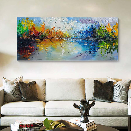 Original creation Landscape Hand painted Oil Painting Canvas Wall Art For Home Living Room Unframed/Rolled #026