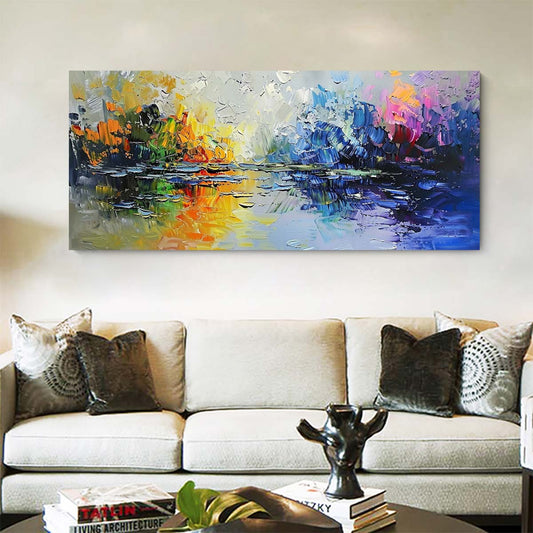 Original creation Landscape Hand painted Oil Painting Canvas Wall Art For Home Living Room Unframed/Rolled #036