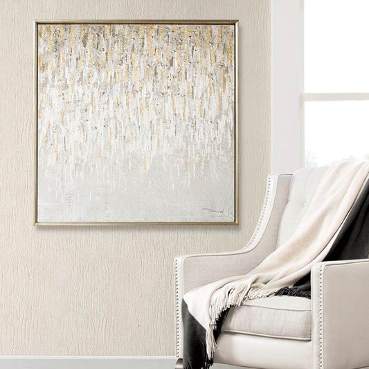 ModernAndSimplehandpaintedOilPaintingGoldenLightAbstractPaintingsDecorativePaintingTheLivingRoom 31in,No Frame