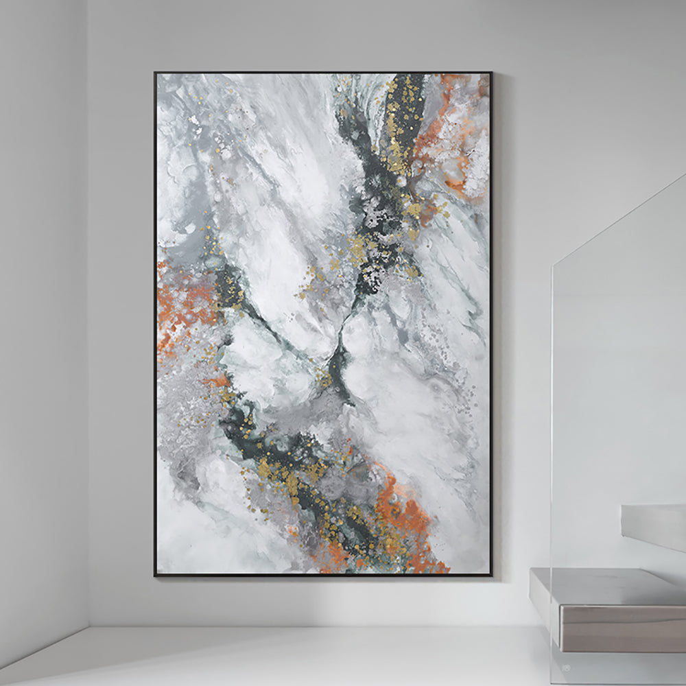 Modern Wall Paintings Art Pure Handmade Abstract Textured Oil Painting On Canvas Hand Painted Home Wall,31inx47in,No Frame