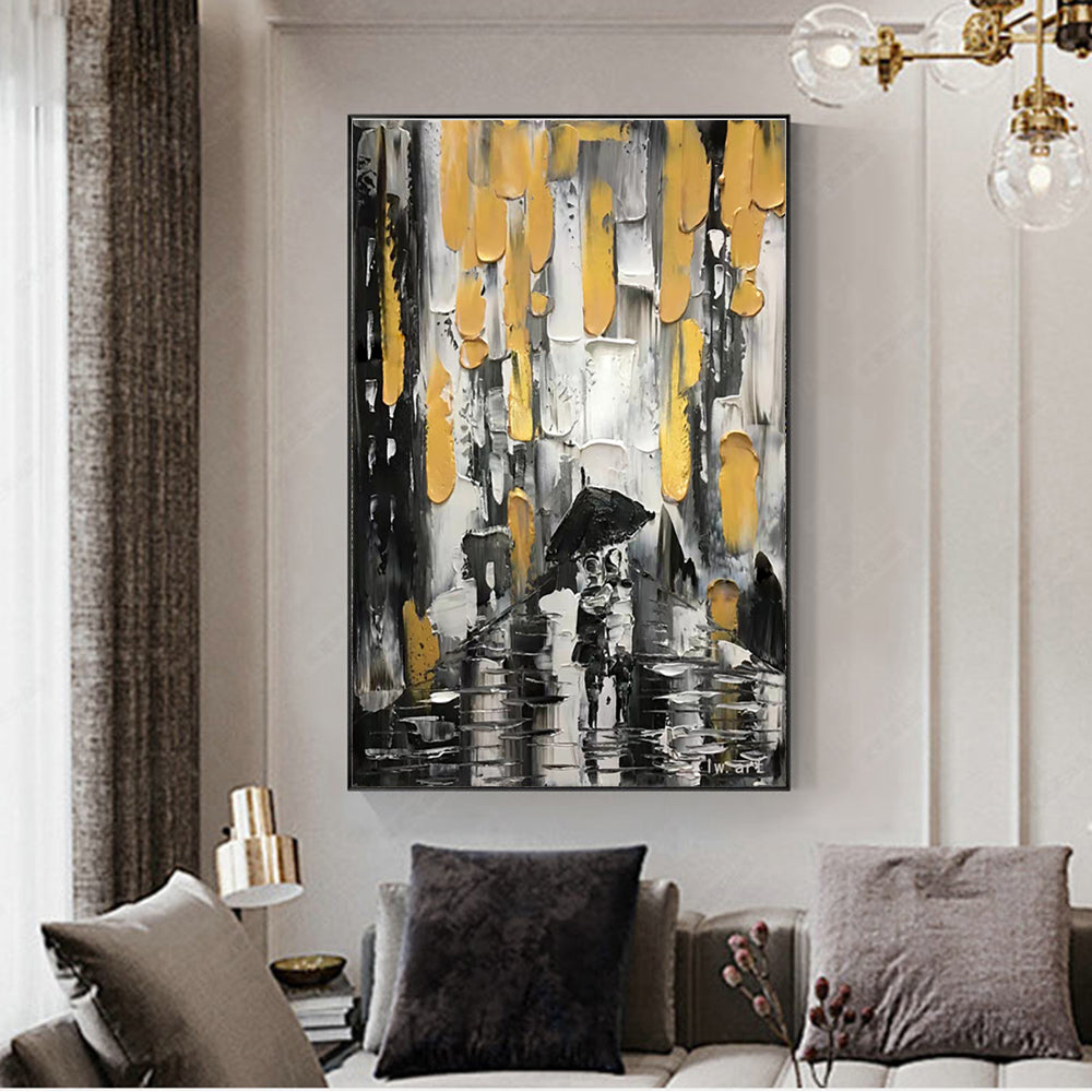 Heavy Textured Acrylic Paintings Artwork Hand Painted Abstract Wall Art Picrure Handmade Paintings For Living Room Bedroom,31inx47in,No Frame
