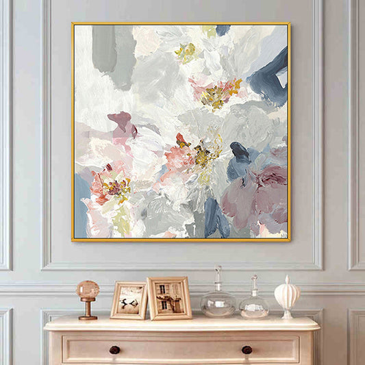 Hand Painted Abstract Oil Painting Living Room Porch Modern Simple Abstract Flower Restaurant Large Hanging Decorative