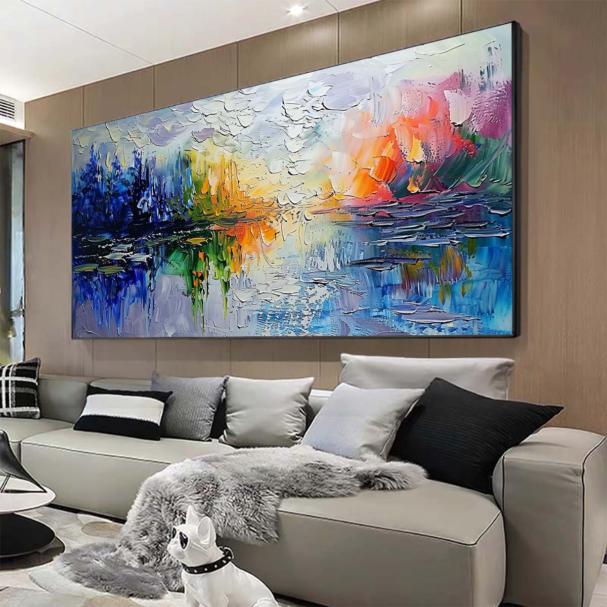 Original creation Landscape Hand painted Oil Painting Canvas Wall Art For Home Living Room Unframed/Rolled #052