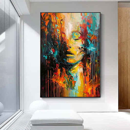 Original creation City Hand painted Oil Painting Canvas Wall Art For Home Living Room Unframed/Rolled #060