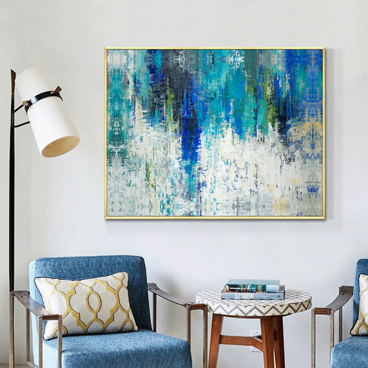 Abstract Landscape Painting  Hand Painted Oil Painting On Canvas Handmade Modern Wall Art Painting For Living Room ,31inx47in,No Frame