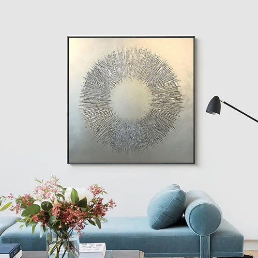 Hot Sale Flower Pictures Wall Art Oil Paintings Unframed For Dining Room Home,31inx31in,No Frame