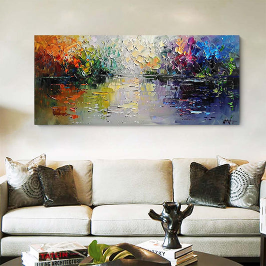 Original creation Landscape Hand painted Oil Painting Canvas Wall Art For Home Living Room Unframed/Rolled #020