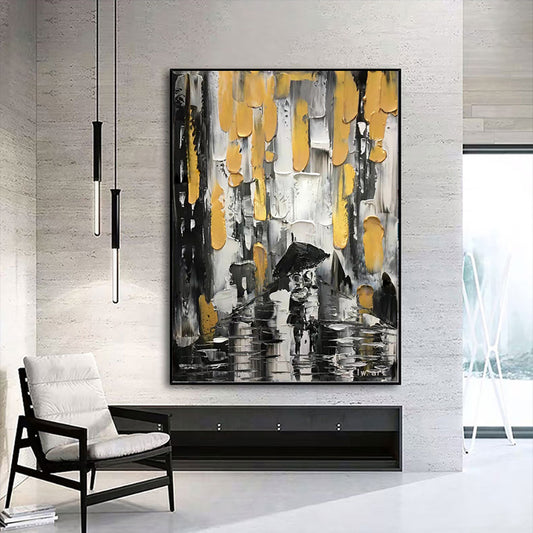 Heavy Textured Acrylic Paintings Artwork Hand Painted Abstract Wall Art Picrure Handmade Paintings For Living Room Bedroom,31inx47in,No Frame