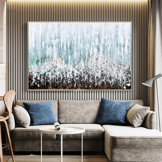 Landscape Poster Modern Hand Painted Oil Painting On Canvas Wall Art For Living Room Modern Handmade,27inx54in,No Frame