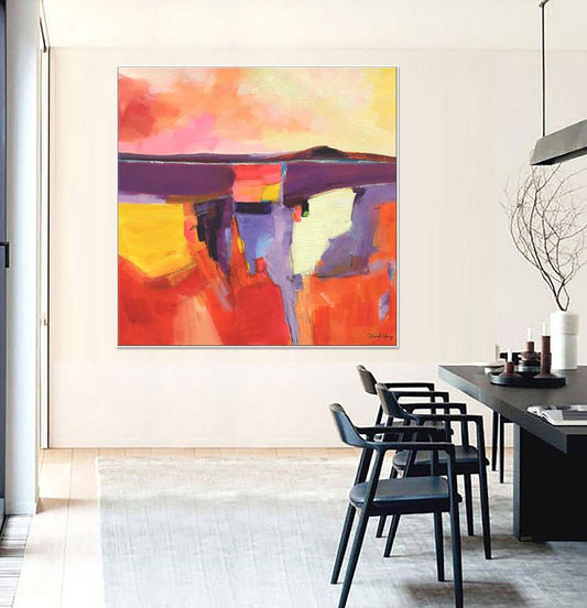 Minimalist Abstract Oil Painting Dorm Decor Canvas Art Graffiti Wall Decor Large Canvas Art Abstract Painting Abstract Painting31in,No Frame