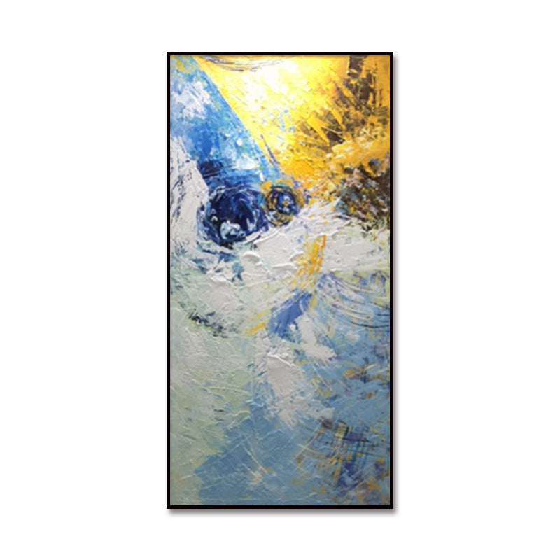 Wall Art Hand painted Oil Painting Decorative Painting Vertical Manual Abstract Oil Painting Finished Product Custom,27inx54in,No Frame
