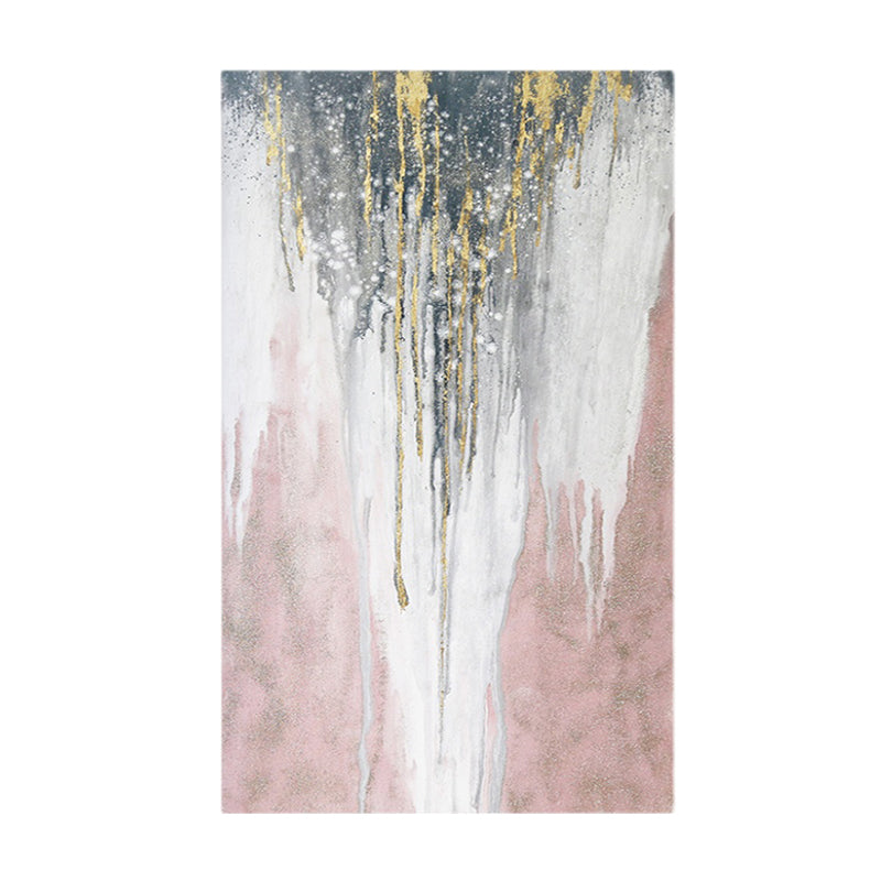 #570Hand painted Oil Painting On Canvas White Pink Abstract Living Room Corridor Porch Decorative Modern Simple ,27inx54in,No Frame