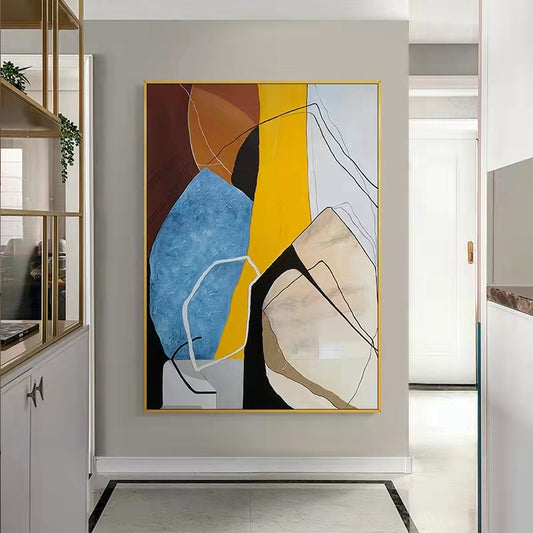 Painting Wall Pictures Abstract Artwork Large Canvas Art Amazing Modern Home Decor Oversize Painting For Living Room,31inx47in,No Frame