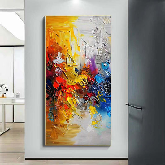 Landscape Paintings Abstract Handmade Oil Painting Modern Home Living Room Decoration Painting,27inx54in,No Frame