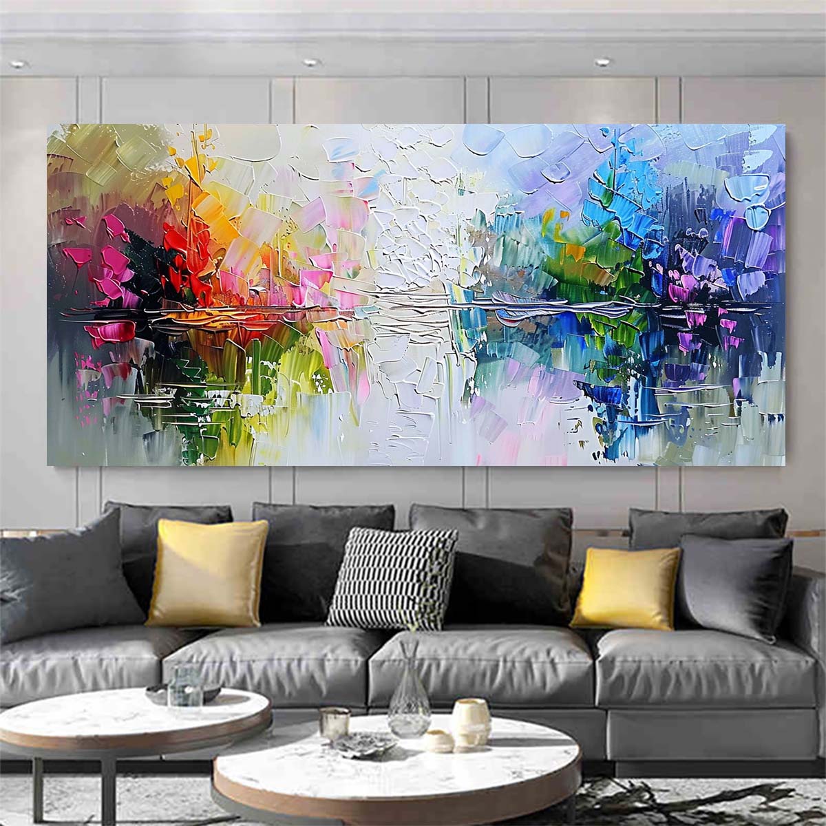 Original creation Landscape Hand painted Oil Painting Canvas Wall Art For Home Living Room Unframed/Rolled #019