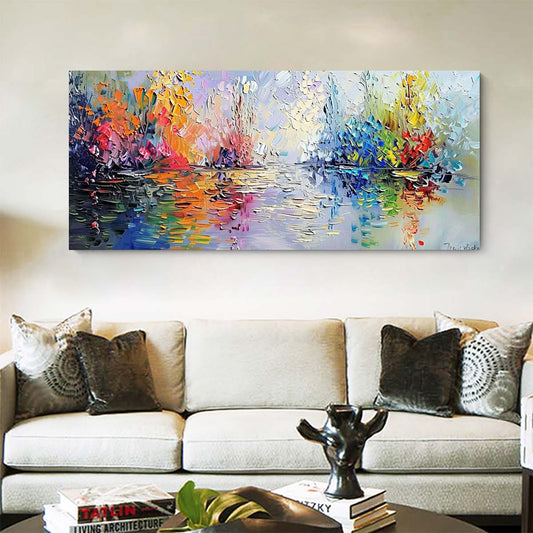 Original creation Landscape Hand painted Oil Painting Canvas Wall Art For Home Living Room Unframed/Rolled #011