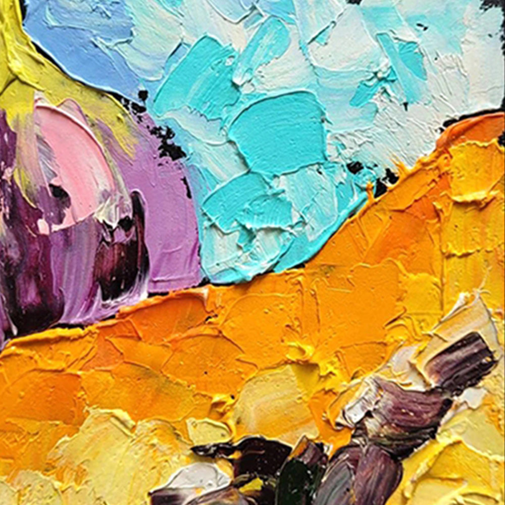 Abstract Oil Painting Hand Painted Oil Paintings Wall Art Canvas Abstract Artwork For Hotel,31inx47in,No Frame