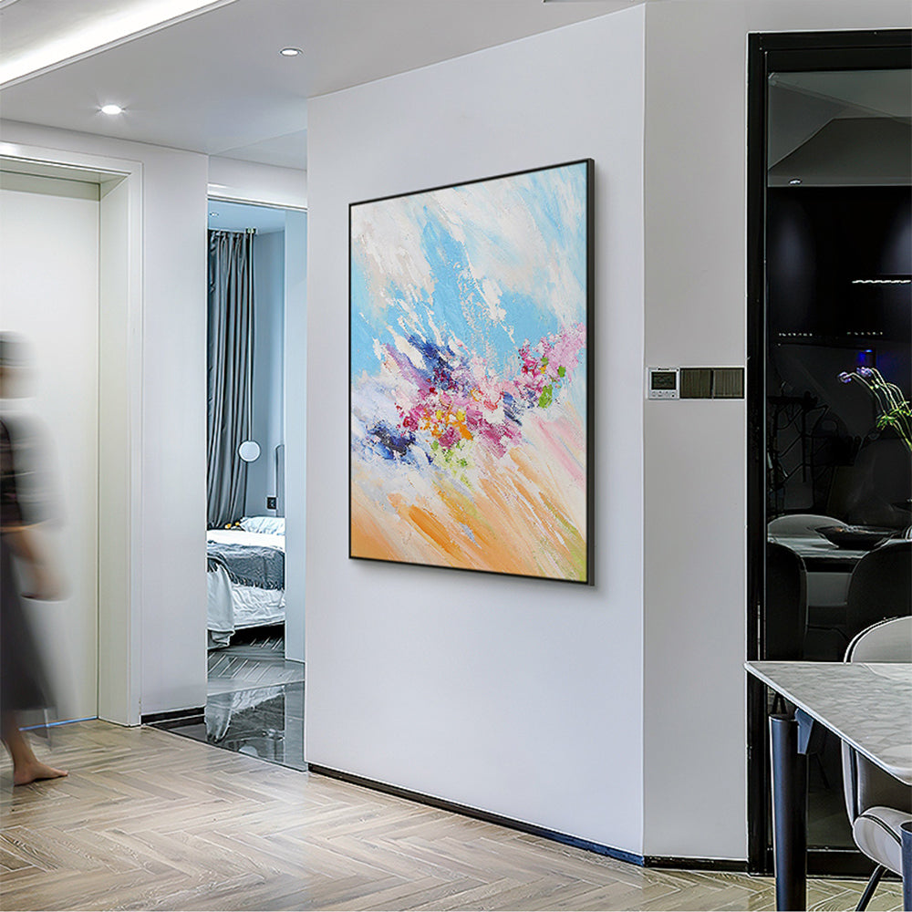 Knife Painting Modern Abstract Large Oil Painting Living Room Office Wall Canvas Handmade Decorative