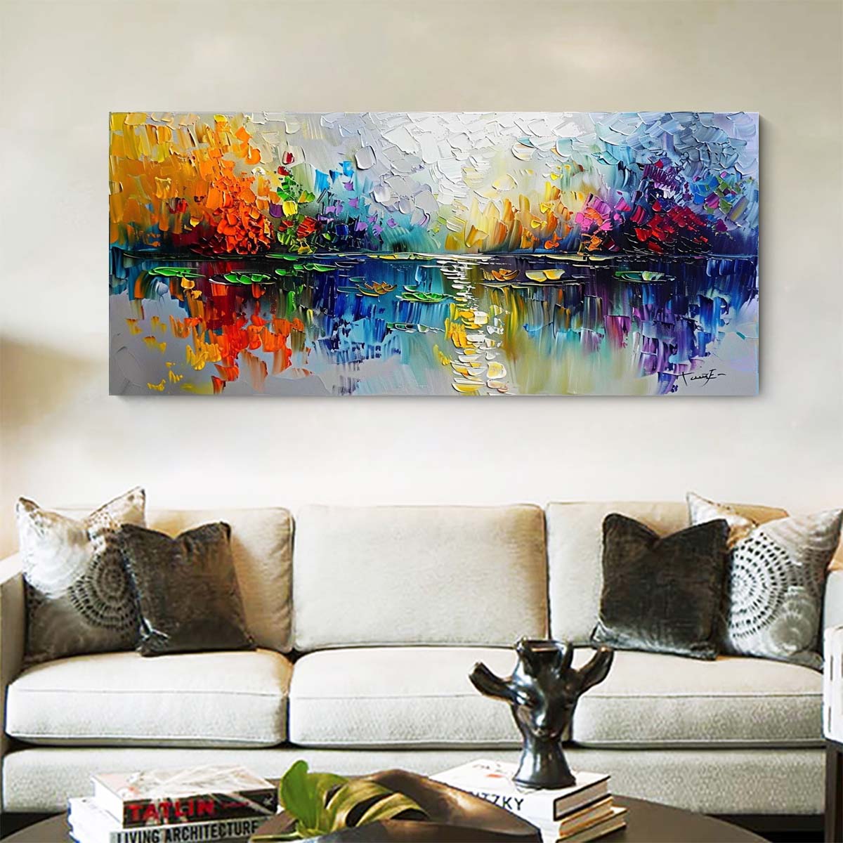 Original creation Landscape Hand painted Oil Painting Canvas Wall Art For Home Living Room Unframed/Rolled #049