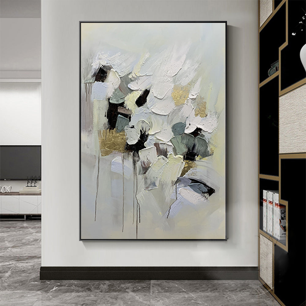 Large Size Modern Abstract Painting Hand Painted Thick Oil Painting Wall Art On Canvas Painting Handmade,31inx47in,No Frame