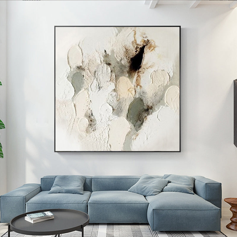 Abstract Oil Painting hand painted thick material sense color living room bedroom decoration painting abstract mural oil (Unframed/Rolled)