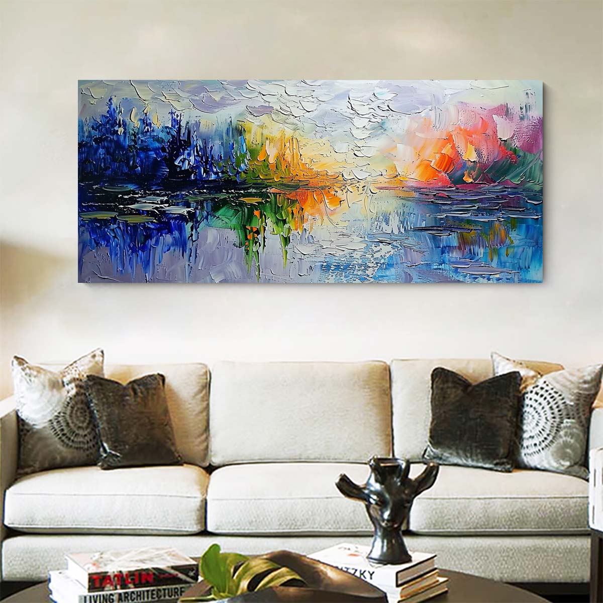 Original creation Landscape Hand painted Oil Painting Canvas Wall Art For Home Living Room Unframed/Rolled #052