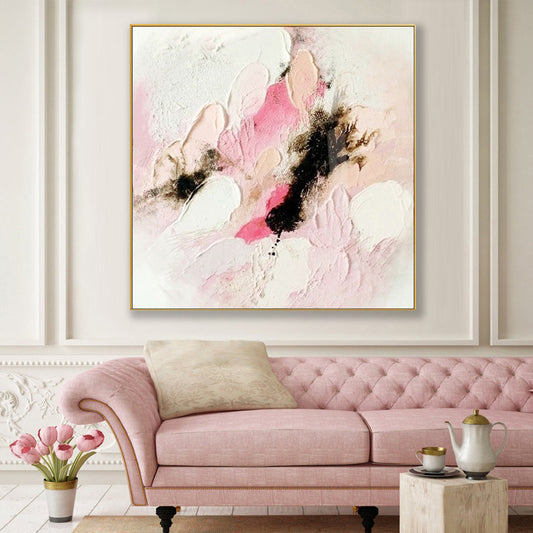 Abstract Oil Painting hand painted thick material sense color living room bedroom decoration painting abstract mural oil   (Unframed/Rolled)