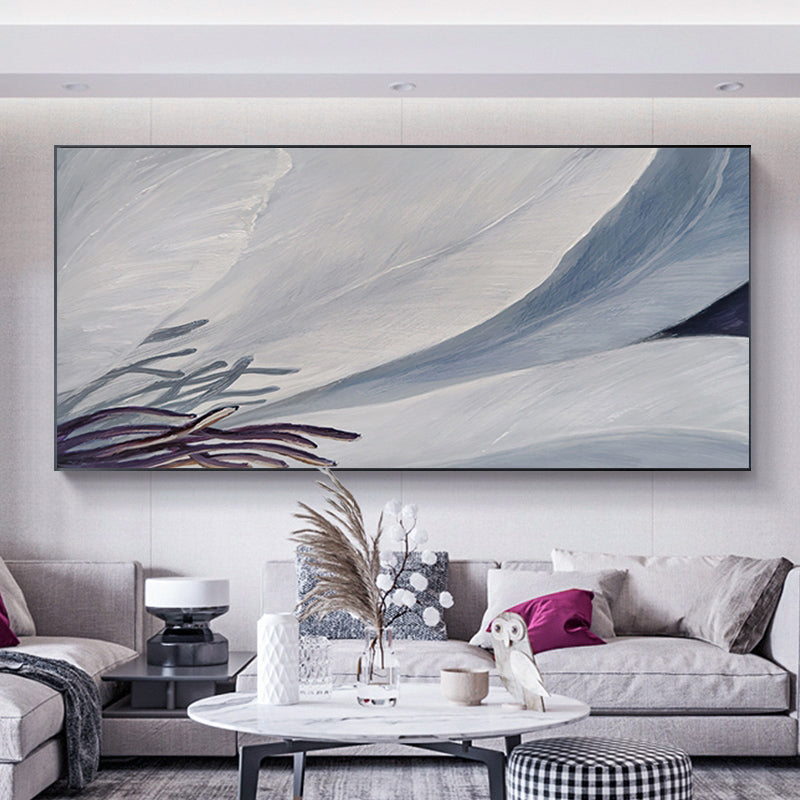 Living Room Large Vertical Modern Home Decoration Abstract Painting Decorative Murals Handmade Oil Painting on,27inx54in,No Frame