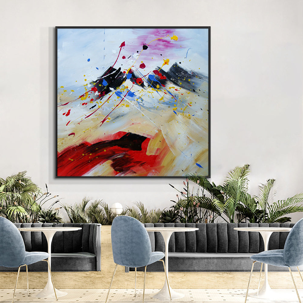 Abstract Texture Oil Painting On Canvas Handpainted Modern Canvas Art Decorative Knife Paintings,31inx31in,No Frame