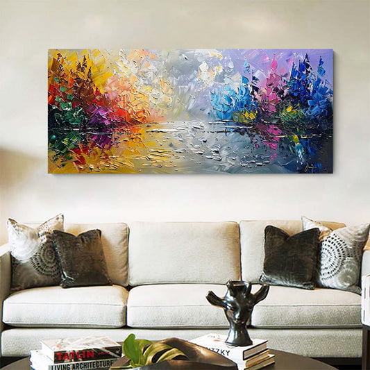 Original creation Landscape Hand painted Oil Painting Canvas Wall Art For Home Living Room Unframed/Rolled #021
