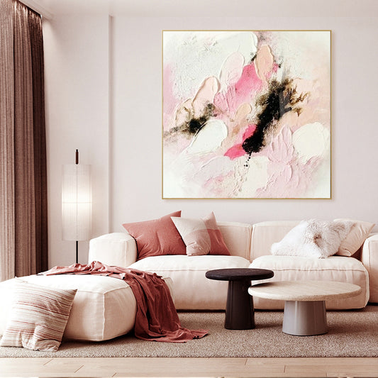 Abstract Oil Painting hand painted thick material sense color living room bedroom decoration painting abstract mural oil   (Unframed/Rolled)