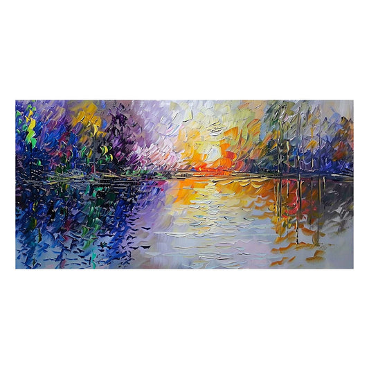 Original creation Landscape Hand painted Oil Painting Canvas Wall Art For Home Living Room Unframed/Rolled #044