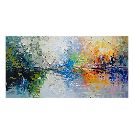 Original creation Landscape Hand painted Oil Painting Canvas Wall Art For Home Living Room Unframed/Rolled #048