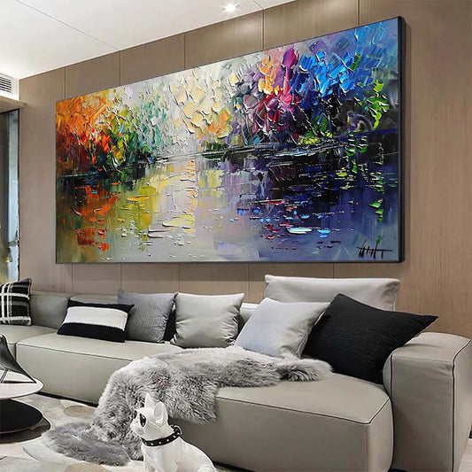 Original creation Landscape Hand painted Oil Painting Canvas Wall Art For Home Living Room Unframed/Rolled #020