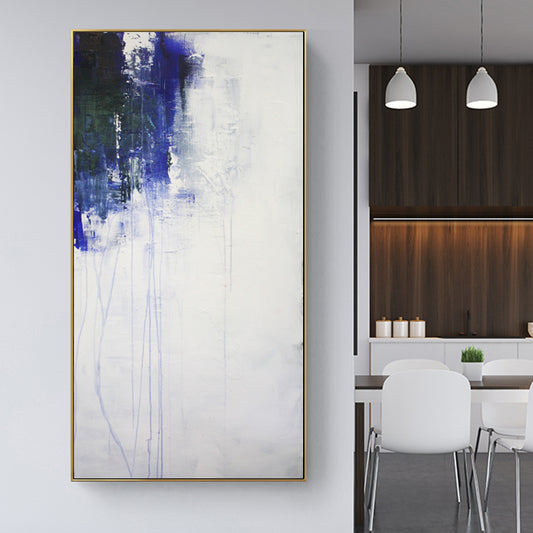 Pure hand-painted Oil Painting Decorative Elegant Nordic Style Entrance Vertical Version Of The Slim Mural Paintings Home Manual27inx54in,No Frame