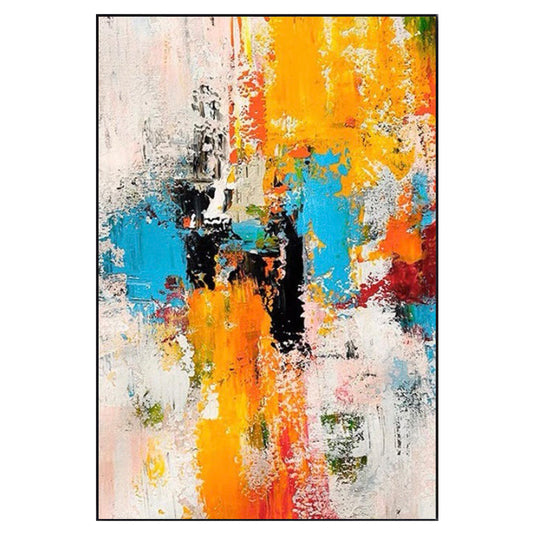 Large Hand painted Oil Painting Abstract Art Hanging Painting Nordic Mural Living Room Background Wall Decorative,31inx47in,No Frame